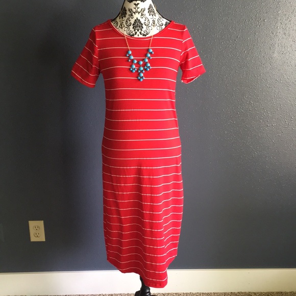 SIGN HERE Signature Clothing Dresses & Skirts - Striped spring tee dress